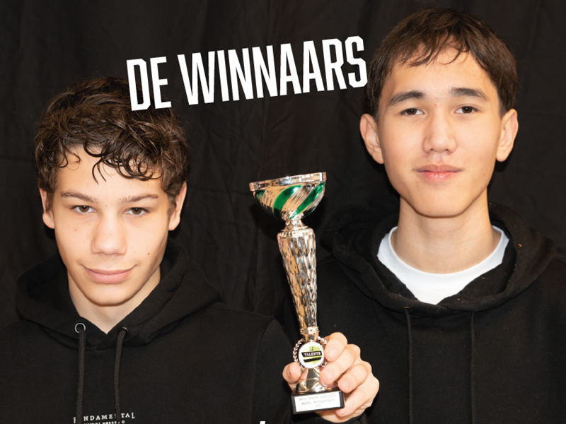 Leerlingen van De Waard winnen de Skills Talents kwalificatiewedstrijd