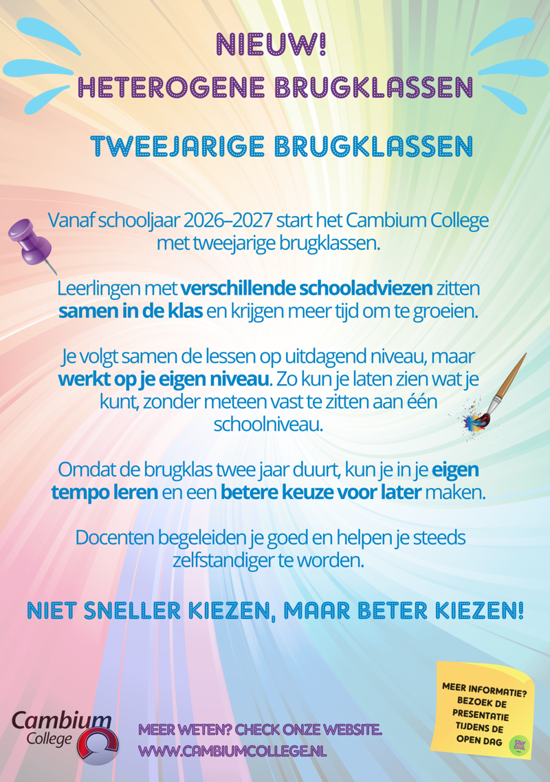 Flyer heterogene brugklas